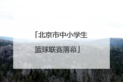 北京市中小学生篮球联赛落幕
