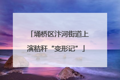 埇桥区汴河街道上演秸秆“变形记”