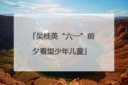 吴桂英“六一”前夕看望少年儿童
