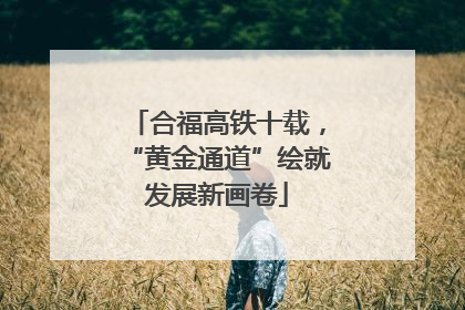 合福高铁十载，“黄金通道”绘就发展新画卷