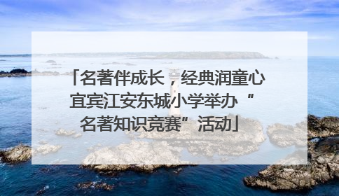 名著伴成长，经典润童心 宜宾江安东城小学举办“名著知识竞赛”活动