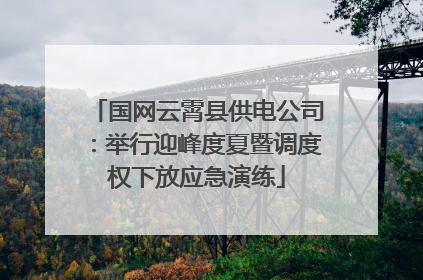 国网云霄县供电公司：举行迎峰度夏暨调度权下放应急演练