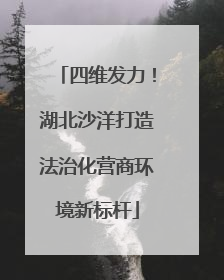 四维发力！湖北沙洋打造法治化营商环境新标杆