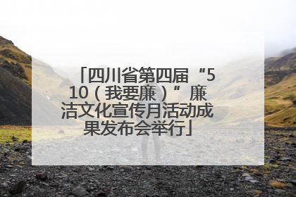 四川省第四届“510（我要廉）”廉洁文化宣传月活动成果发布会举行