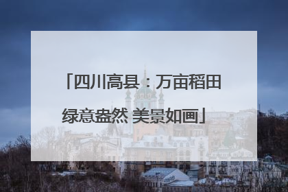 四川高县：万亩稻田绿意盎然 美景如画