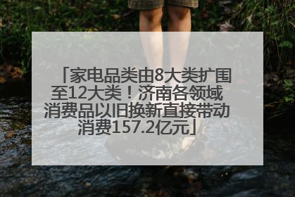 家电品类由8大类扩围至12大类！济南各领域消费品以旧换新直接带动消费157.2亿元
