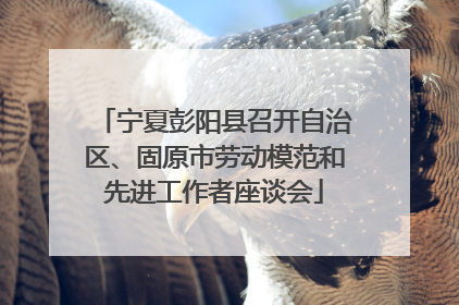 宁夏彭阳县召开自治区、固原市劳动模范和先进工作者座谈会