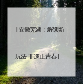 安徽芜湖：解锁新玩法 非遗正青春