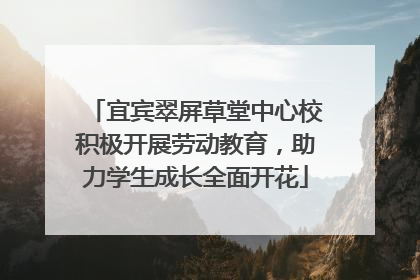 宜宾翠屏草堂中心校积极开展劳动教育，助力学生成长全面开花