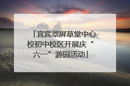 宜宾翠屏草堂中心校初中校区开展庆“六一”游园活动