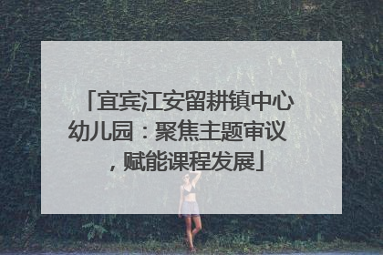 宜宾江安留耕镇中心幼儿园：聚焦主题审议，赋能课程发展