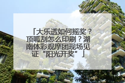 大乐透如何摇奖？顶呱刮怎么印刷？湖南体彩观摩团现场见证“阳光开奖”
