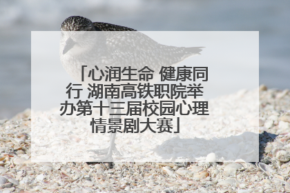 心润生命 健康同行 湖南高铁职院举办第十三届校园心理情景剧大赛