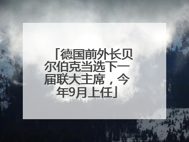 德国前外长贝尔伯克当选下一届联大主席，今年9月上任