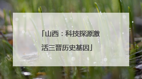 山西：科技探源激活三晋历史基因