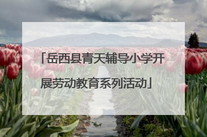 岳西县青天辅导小学开展劳动教育系列活动