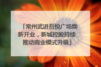 常州武进吾悦广场焕新开业，新城控股持续推动商业模式升级