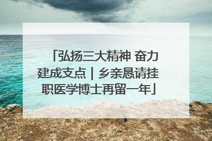 弘扬三大精神 奋力建成支点｜乡亲恳请挂职医学博士再留一年
