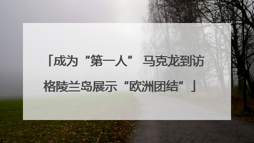 成为“第一人” 马克龙到访格陵兰岛展示“欧洲团结”
