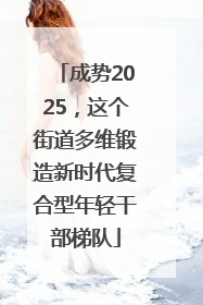 成势2025，这个街道多维锻造新时代复合型年轻干部梯队