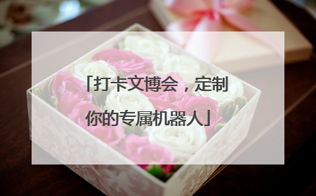 打卡文博会，定制你的专属机器人
