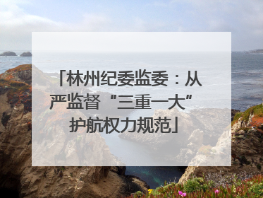 林州纪委监委：从严监督“三重一大” 护航权力规范
