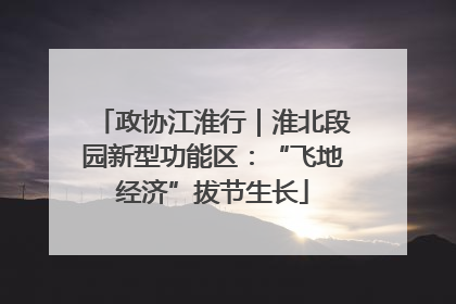 政协江淮行｜淮北段园新型功能区：“飞地经济”拔节生长