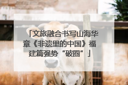 文旅融合书写山海华章《非遗里的中国》福建篇强势“破圈”