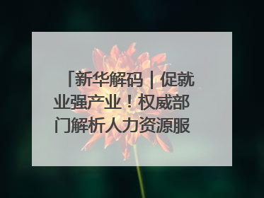 新华解码｜促就业强产业！权威部门解析人力资源服务业与制造业融合发展试点