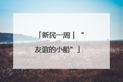 新民一周｜“友谊的小船”
