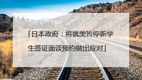 日本政府：将就美暂停新学生签证面谈预约做出应对