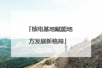 核电基地赋能地方发展新格局