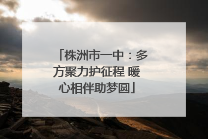 株洲市一中：多方聚力护征程 暖心相伴助梦圆