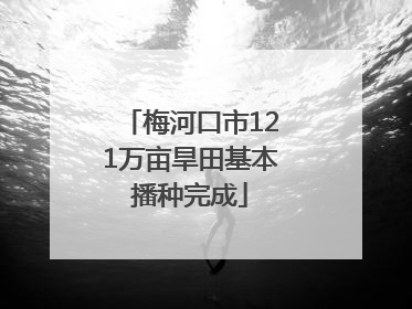 梅河口市121万亩旱田基本播种完成
