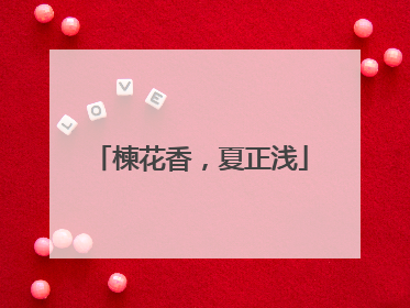 楝花香，夏正浅