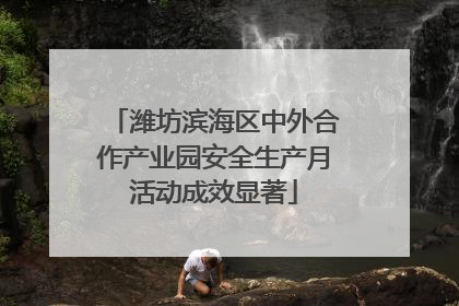 潍坊滨海区中外合作产业园安全生产月活动成效显著