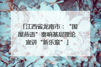 江西省龙南市：“围屋燕语”奏响基层理论宣讲“新乐章”