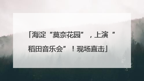 海淀“莫奈花园”，上演“稻田音乐会”！现场直击