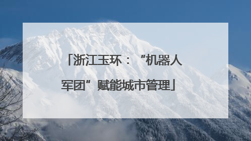浙江玉环：“机器人军团”赋能城市管理