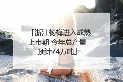 浙江杨梅进入成熟上市期 今年总产量预计74万吨