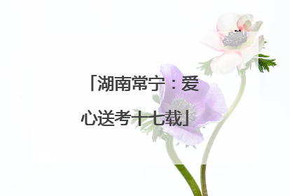 湖南常宁：爱心送考十七载