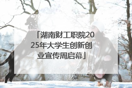 湖南财工职院2025年大学生创新创业宣传周启幕