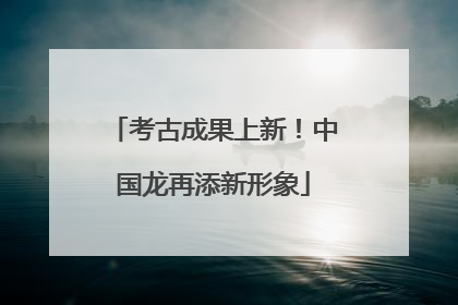 考古成果上新！中国龙再添新形象