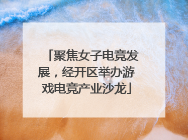 聚焦女子电竞发展，经开区举办游戏电竞产业沙龙