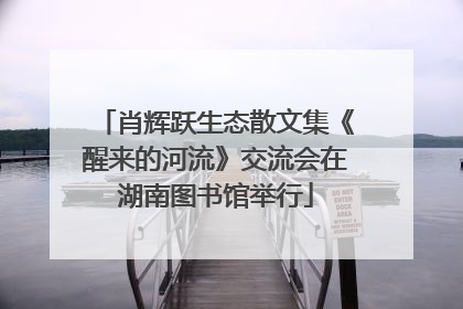 肖辉跃生态散文集《醒来的河流》交流会在湖南图书馆举行