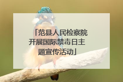 范县人民检察院开展国际禁毒日主题宣传活动