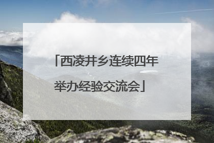 西凌井乡连续四年举办经验交流会