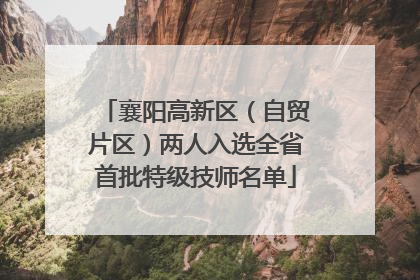 襄阳高新区（自贸片区）两人入选全省首批特级技师名单