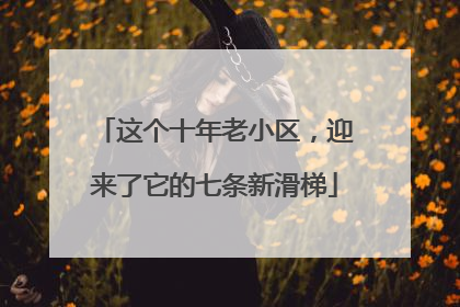 这个十年老小区，迎来了它的七条新滑梯