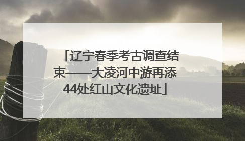 辽宁春季考古调查结束——大凌河中游再添44处红山文化遗址